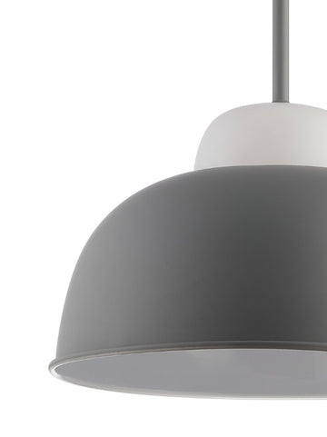 Simon 12" Adjustable Metal/Glass LED Pendant - JONATHAN Y